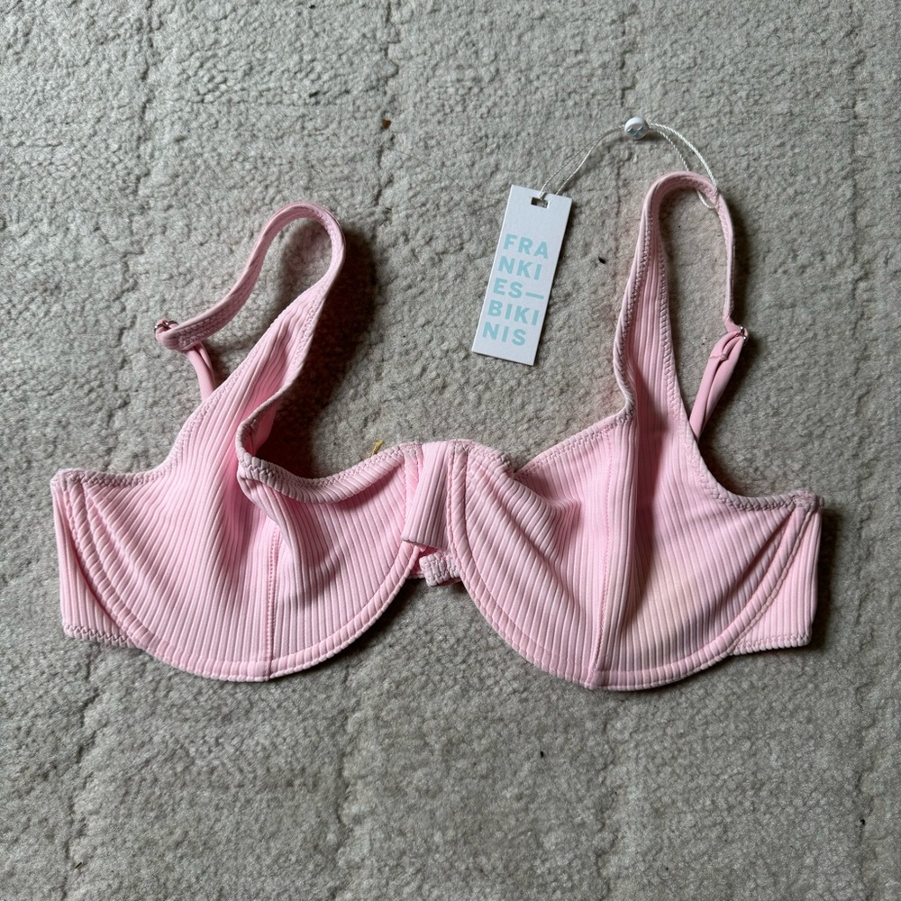 Frankie’s Bikinis Anna Ribbed Swim Top